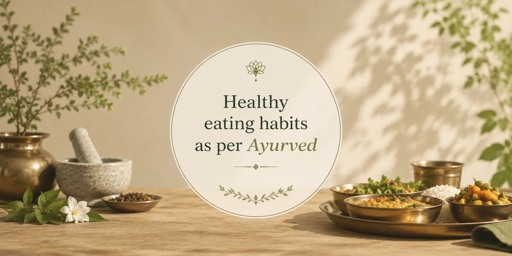 Healthy eating habits as per Ayurved